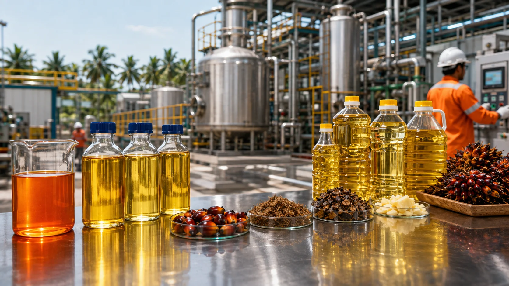 Refined palm products and process-quality showcase