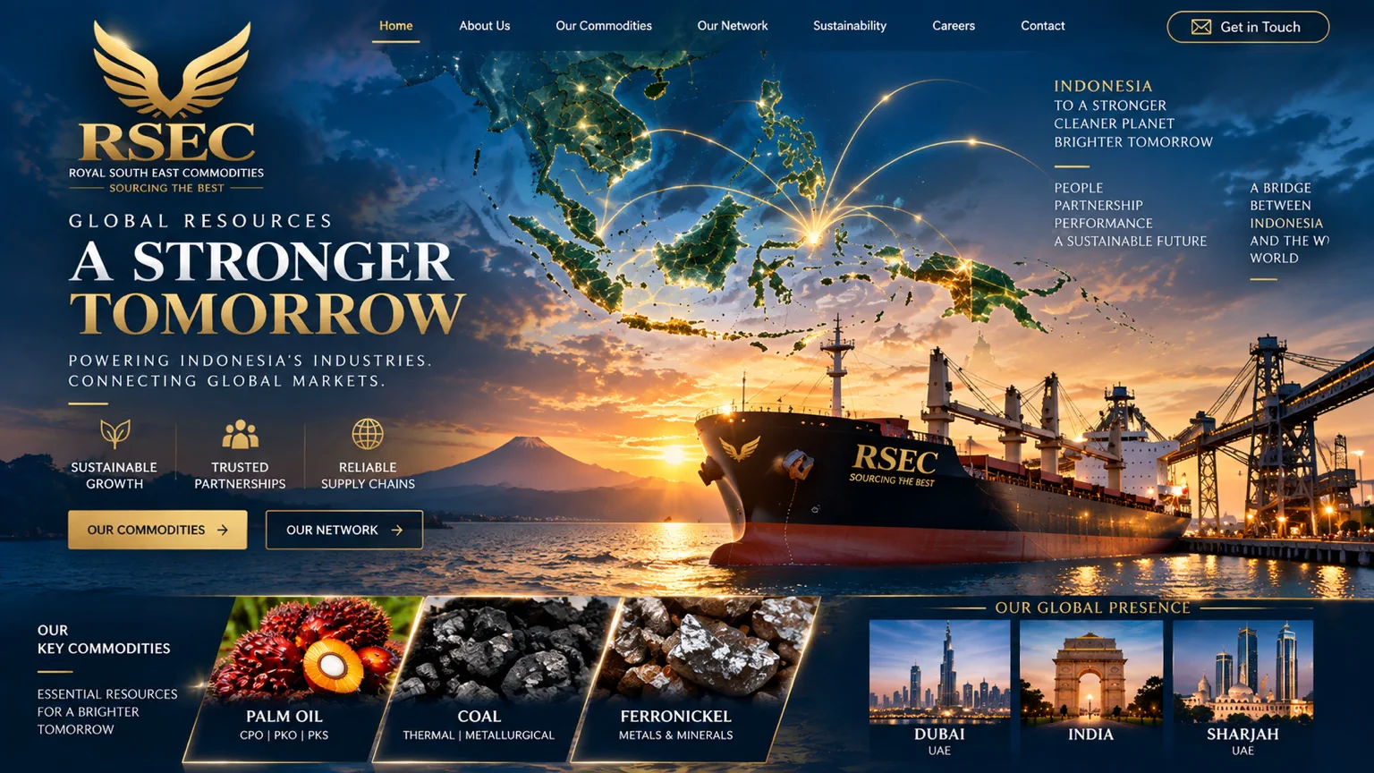 RSEC — Global Resources, A Stronger Tomorrow. Palm oil, coal, ferronickel and metals connected from Indonesia to global markets.